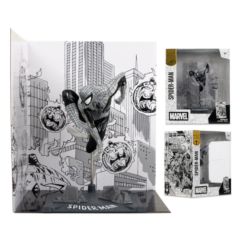 Marvel Collection PVC Statue 1/10 Spider-Man (Spider-Man no.6)(Line Art)(Gold Label) 10 cm | 0787926148299