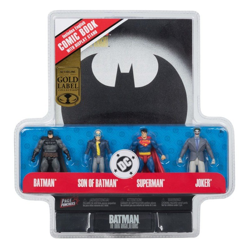 DC Direct Page Punchers pack 4 figurines Batman & Son of Batman & Superman & Joker 7 cm | 0787926159639