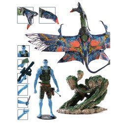 Avatar : La Voie de l'eau figurine Recom Quaritch & RDA Banshee (Gold Label) | 0787926164619