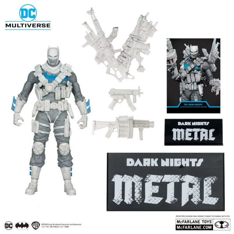 DC Multiverse figurine The Grim Knight (Dark Nights Metal) (Black & White Accent Edition) (Gold Label) 18 cm | 0787926176575