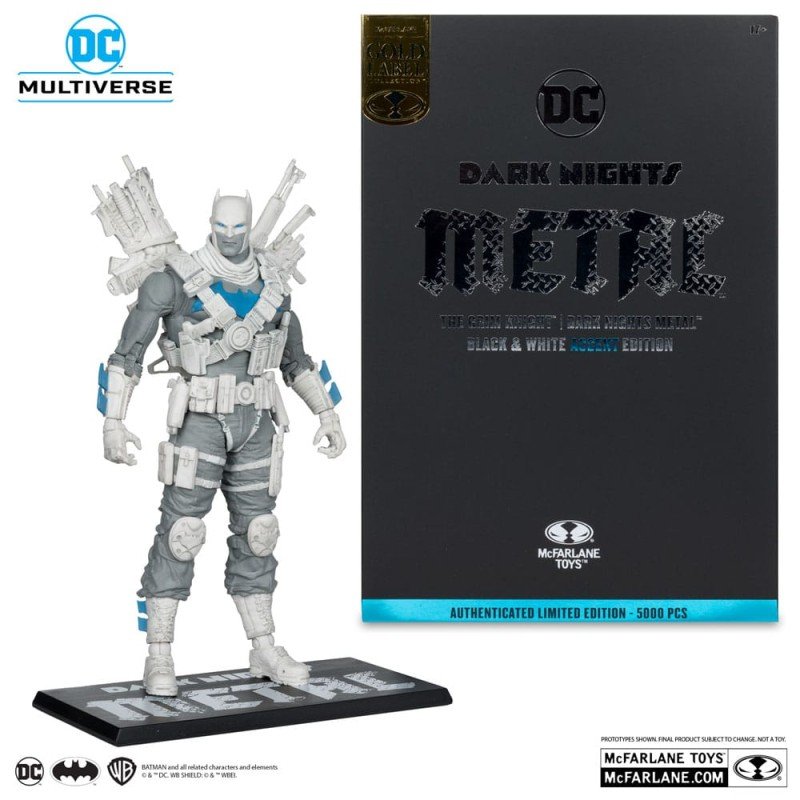 DC Multiverse figurine The Grim Knight (Dark Nights Metal) (Black & White Accent Edition) (Gold Label) 18 cm | 0787926176575