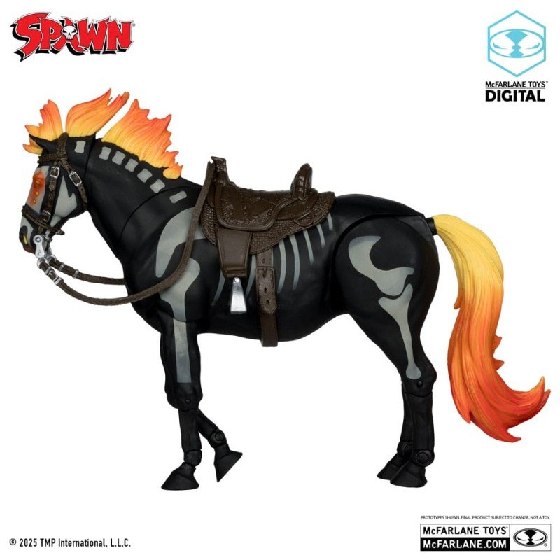 Spawn Action Figure Bloodaxe with Horse (Spawn: The Dark Ages) (McFarlane Toys 30th Anniversary) (Gold Label) 18 cm | 0787926902389