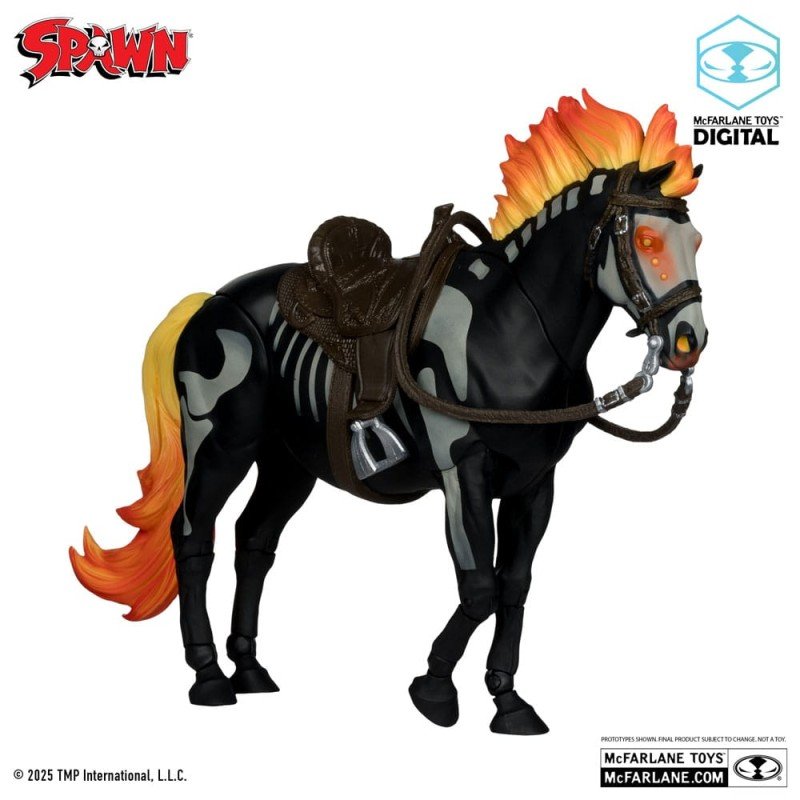 Spawn Action Figure Bloodaxe with Horse (Spawn: The Dark Ages) (McFarlane Toys 30th Anniversary) (Gold Label) 18 cm | 0787926902389