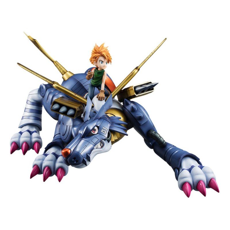 Digimon Adventure G.E.M. Precious Series statuette PVC Metal Garurumon & Ishida Yamato 30 cm | 4535123843822
