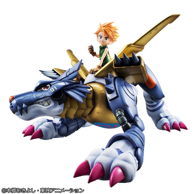 Digimon Adventure G.E.M. Precious Series statuette PVC Metal Garurumon & Ishida Yamato 30 cm | 4535123843822