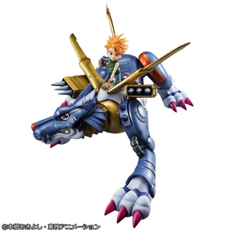 Digimon Adventure G.E.M. Precious Series statuette PVC Metal Garurumon & Ishida Yamato 30 cm | 4535123843822