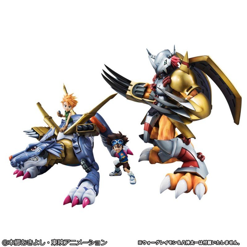 Digimon Adventure G.E.M. Precious Series statuette PVC Metal Garurumon & Ishida Yamato 30 cm | 4535123843822