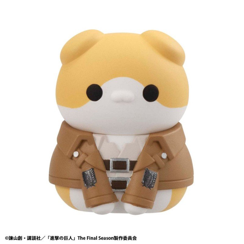 Attack on Titan Mega Cat Project Attack on Tinyan assortiment trading figures Gathering Scout Regiment danyan! 3 cm (8) | 4535123845345