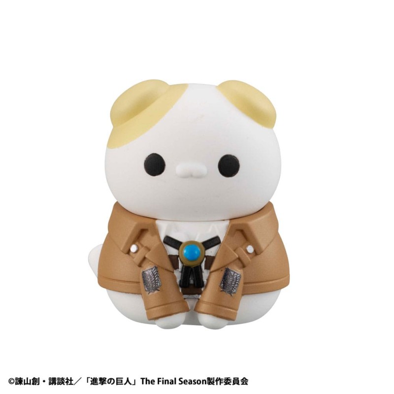 Attack on Titan Mega Cat Project Attack on Tinyan assortiment trading figures Gathering Scout Regiment danyan! 3 cm (8) | 4535123845345
