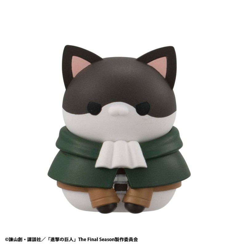 Attack on Titan Mega Cat Project Attack on Tinyan assortiment trading figures Gathering Scout Regiment danyan! 3 cm (8) | 4535123845345