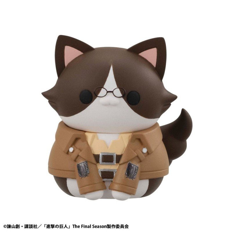 Attack on Titan Mega Cat Project Attack on Tinyan assortiment trading figures Gathering Scout Regiment danyan! 3 cm (8) | 4535123845345