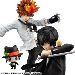 Katekyo Hitman Reborn! G.E.M. Series statuette PVC Tsunayoshi Sawada & Kyoya Hibari & Reborn Set 21 cm | 4535123845635