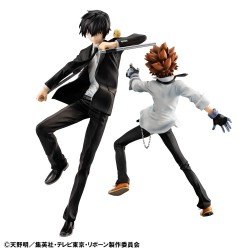 Katekyo Hitman Reborn! G.E.M. Series statuette PVC Tsunayoshi Sawada & Kyoya Hibari & Reborn Set 21 cm | 4535123845635