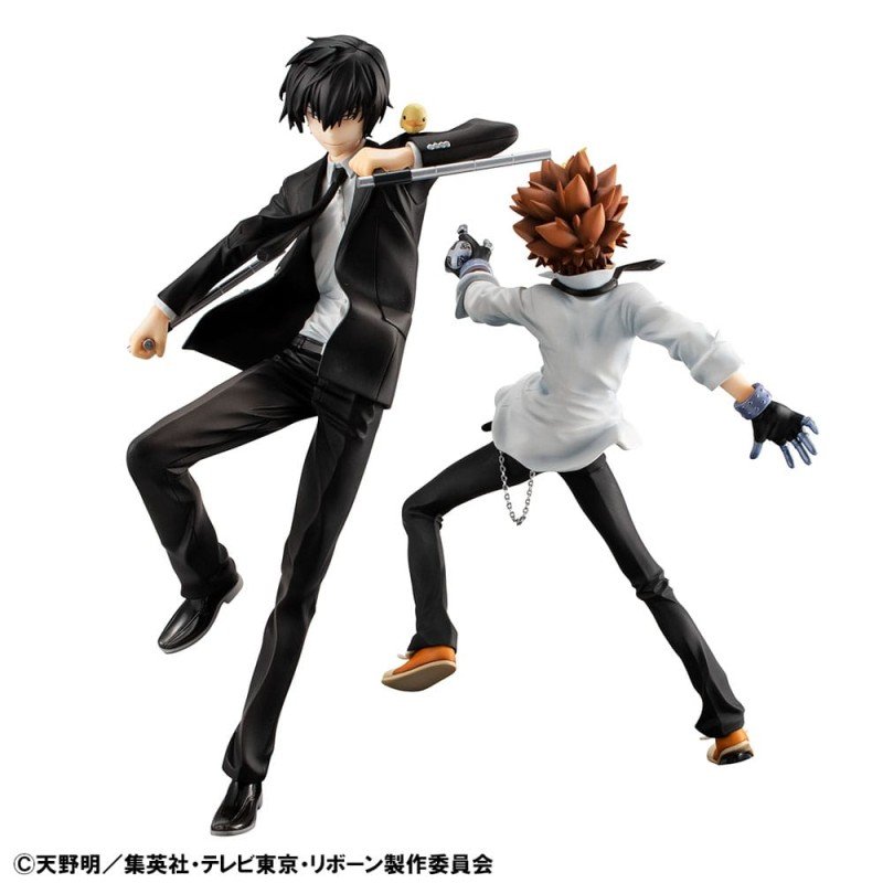 Katekyo Hitman Reborn! G.E.M. Series statuette PVC Tsunayoshi Sawada & Kyoya Hibari & Reborn Set 21 cm | 4535123845635