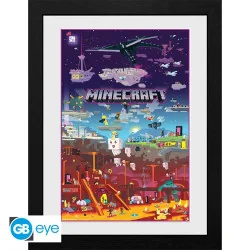 Minecraft - Ingelijste poster "World Beyond"