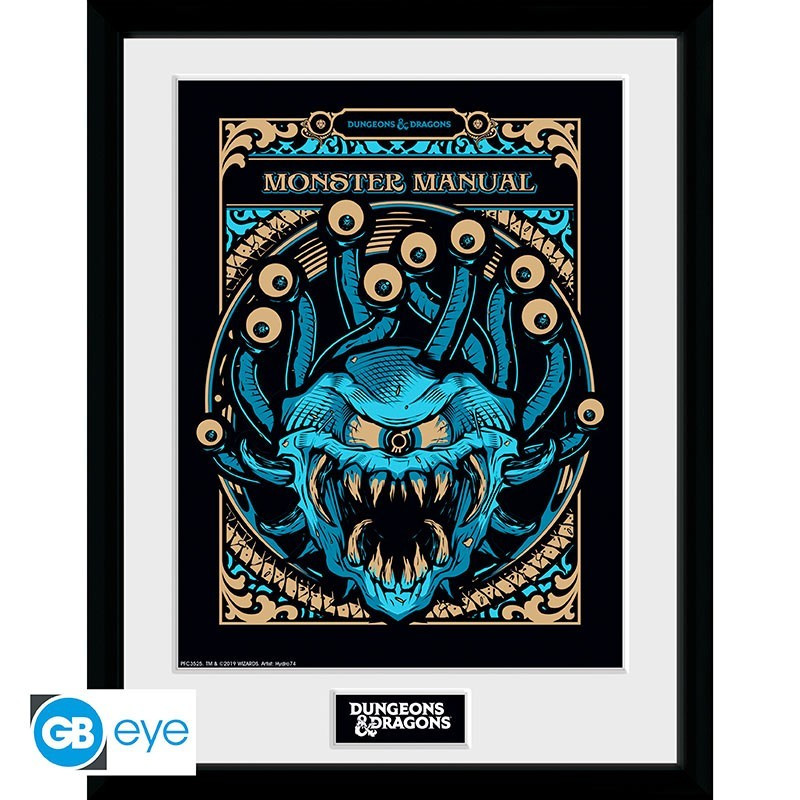 Dungeons & Dragons - Framed Poster "Monster Handbook"