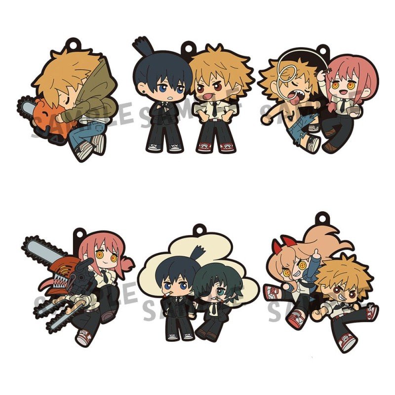 Chainsaw Man assortiment charms caoutchouc Rubber Mascot Buddycolle 6 cm (6) | 4535123846366