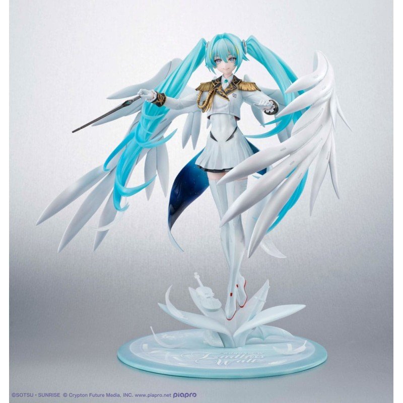 Mobile Suit Gundam x Hatsune Miku statuette PVC Lucrea Hatsune Miku x Wing Gundam Zero EW 45th Anniversary 27 cm | 4535123846656