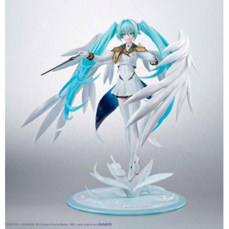 Mobile Suit Gundam x Hatsune Miku statuette PVC Lucrea Hatsune Miku x Wing Gundam Zero EW 45th Anniversary 27 cm | 4535123846656