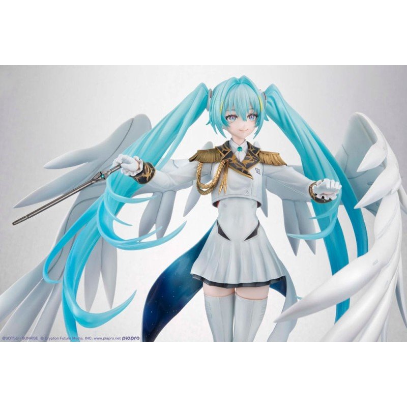 Mobile Suit Gundam x Hatsune Miku statuette PVC Lucrea Hatsune Miku x Wing Gundam Zero EW 45th Anniversary 27 cm | 4535123846656