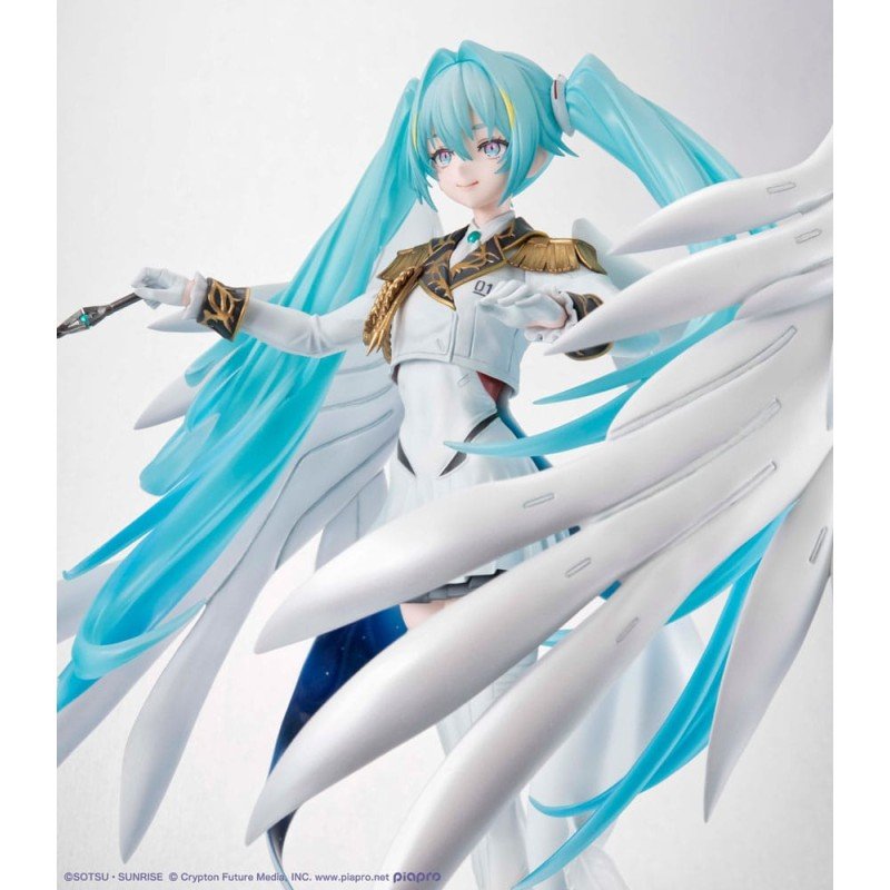 Mobile Suit Gundam x Hatsune Miku statuette PVC Lucrea Hatsune Miku x Wing Gundam Zero EW 45th Anniversary 27 cm | 4535123846656