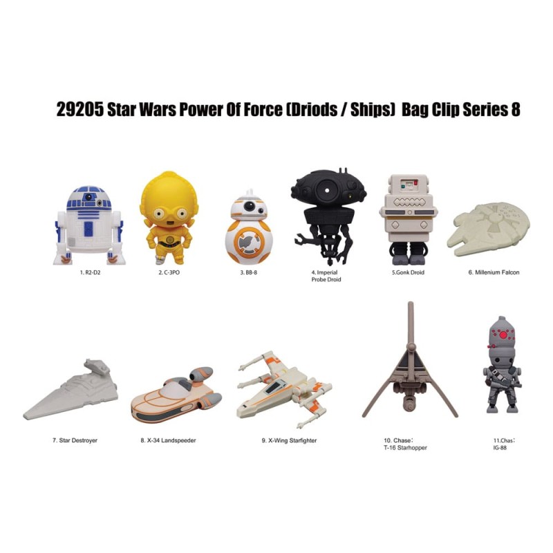 Star Wars Series 8 présentoir porte-clés sac à dos Power Of Force (24) | 0077764292057