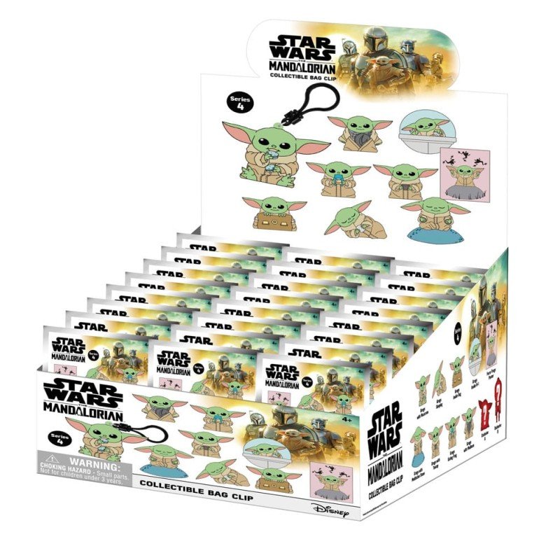 Star Wars 3D présentoir porte-clés sac à dos Best of Grogu Série 1 (24) | 0077764292200