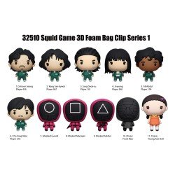 Squid Game 3D PVC Bag Clips Series 1 Display (24) | 0077764325106