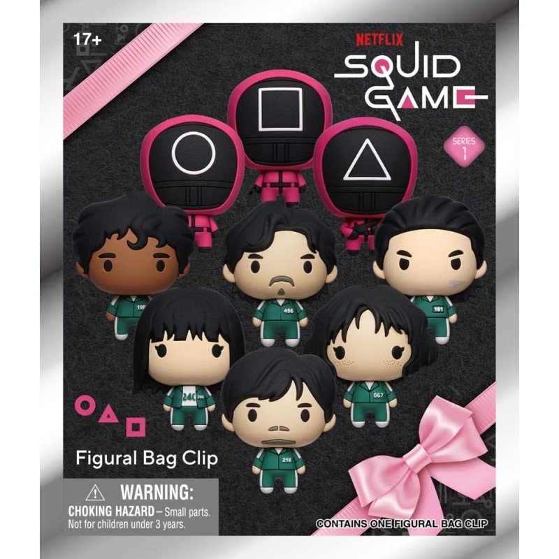 Squid Game présentoir porte-clés sac à dos 3D Series 1 (24) | 0077764325106