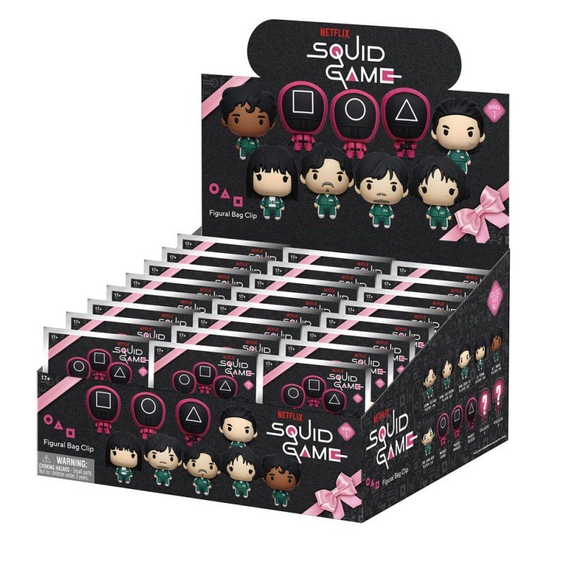 Squid Game présentoir porte-clés sac à dos 3D Series 1 (24) | 0077764325106