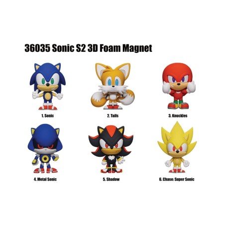 Sonic the Hedgehog Blind pack aimants Series 2 Display (12) | 0077764360350