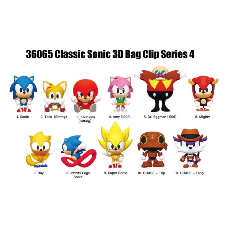 Sonic the Hedgehog Series 4 présentoir porte-clés sac à dos (24) | 0077764360657