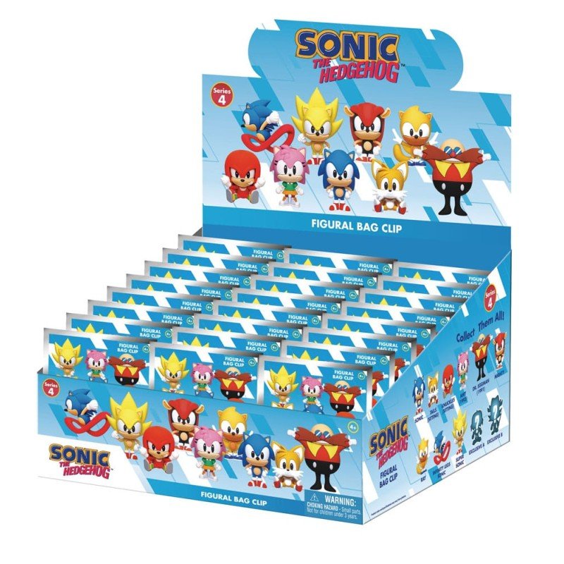 Sonic the Hedgehog Series 4 présentoir porte-clés sac à dos (24) | 0077764360657