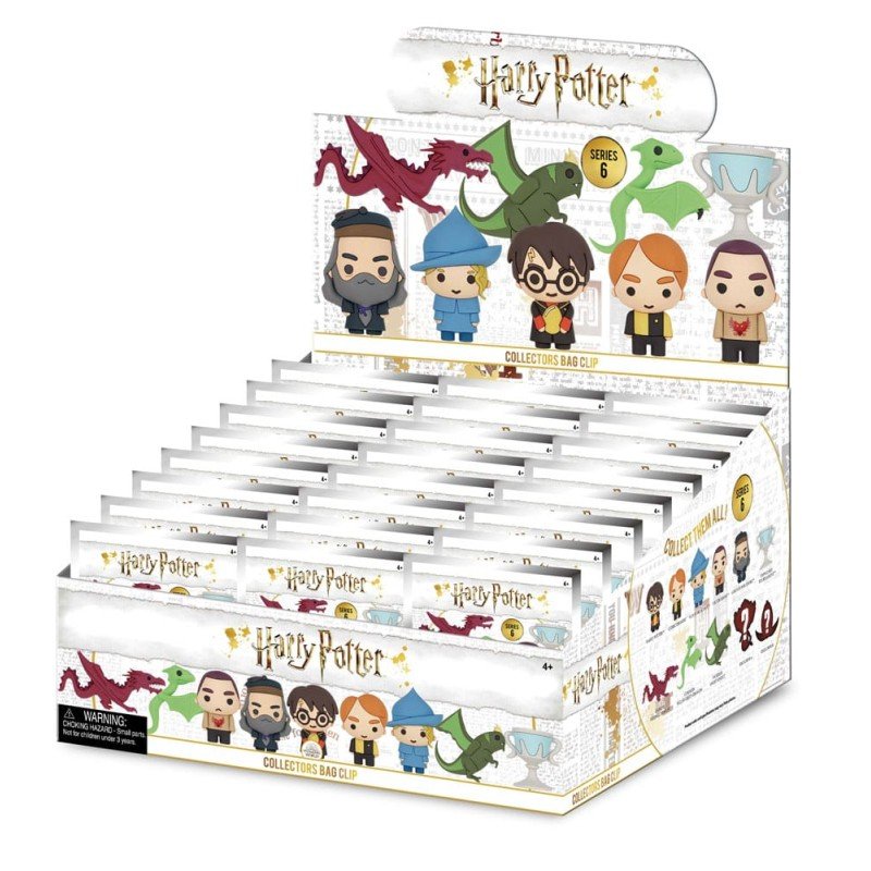 Harry Potter 3D PVC Bag Clips Series 6 Display (24) | 0077764482007