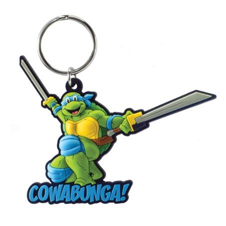 Tortues Ninja porte-clés sac PVC à dos toucher doux Leonardo | 0077764630279