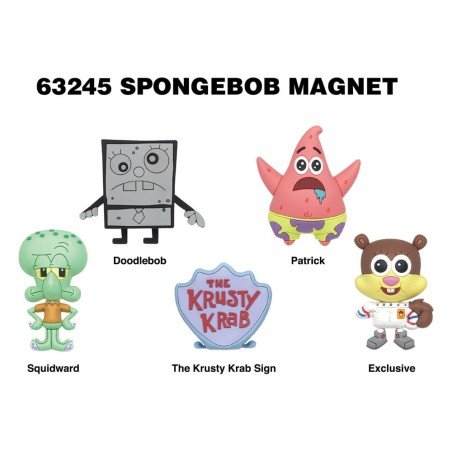 SpongeBob SquarePants 3D Magnets Series 1 Display (12) | 0077764632457