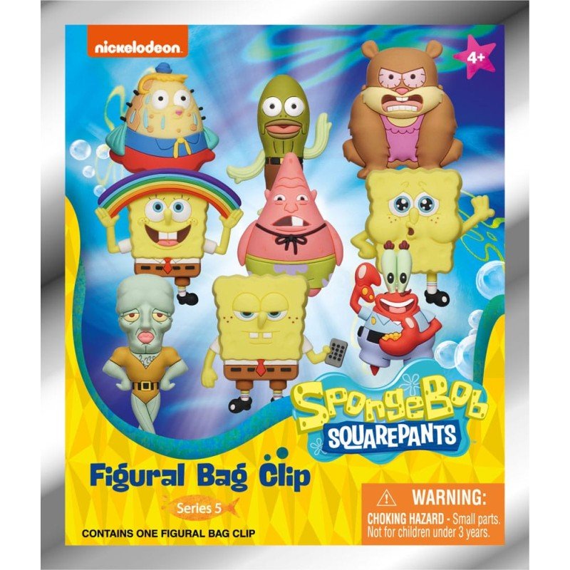 Nickelodeon Classics présentoir porte-clés sac à dos 3D Series 5 Bob l'éponge (24) | 0077764632600