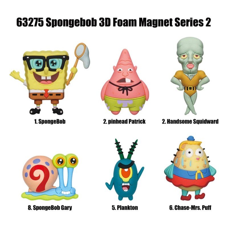 Bob l'éponge Blind pack aimants Series 2 Display (12) | 0077764632754