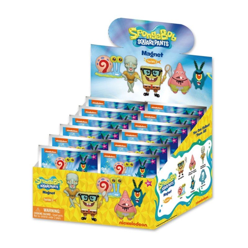 Bob l'éponge Blind pack aimants Series 2 Display (12) | 0077764632754