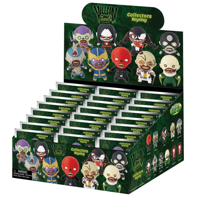 Marvel 3D PVC Bag Clips Series 1 Zombies Display (24) | 0077764686009