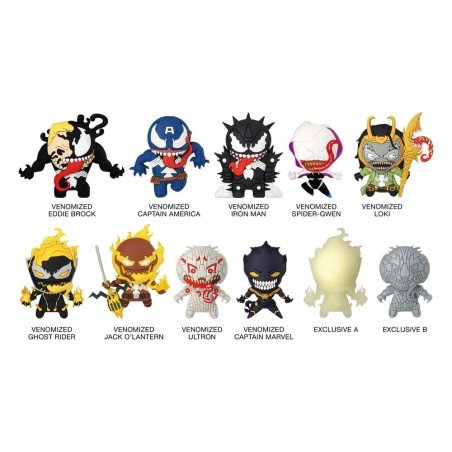 Venom présentoir porte-clés sac à dos 3DSeries 1 (24) | 0077764686108