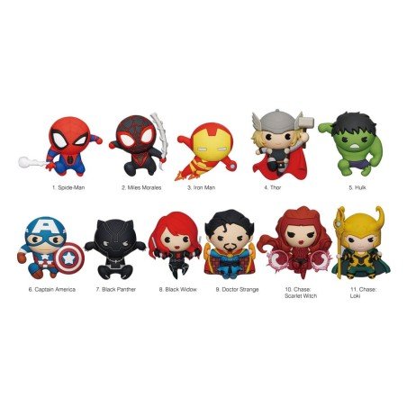 Marvel Series 10 présentoir porte-clés sac à dos 3D Classics (24) | 0077764687600