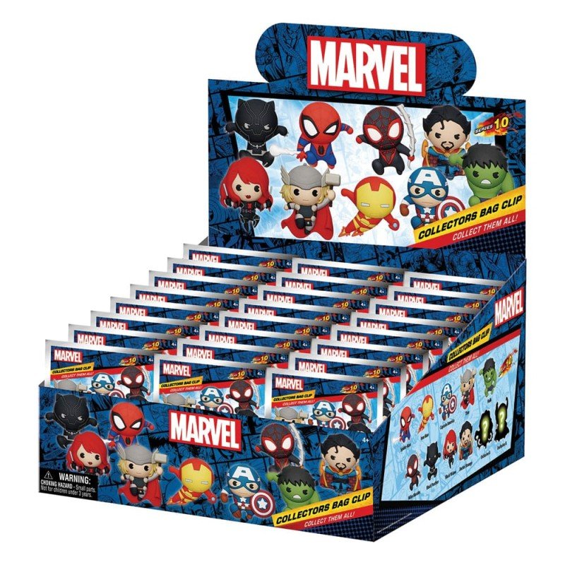 Marvel Series 10 présentoir porte-clés sac à dos 3D Classics (24) | 0077764687600