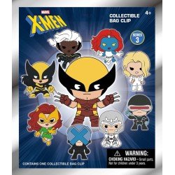Marvel 3D Foam Bag Clips X-men Classic Series 3 Display (24) | 0077764690150
