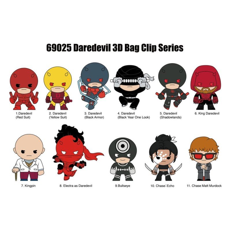 Daredevil présentoir porte-clés sac à dos 3D Classic (24) | 0077764690259