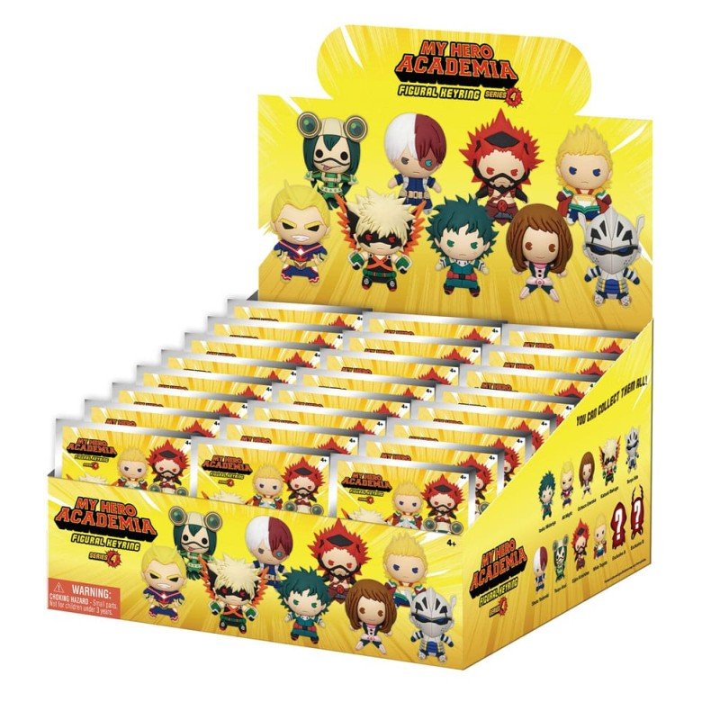 My Hero Academia présentoir porte-clés sac à dos 3D seriés 4 (24) | 0077764703157