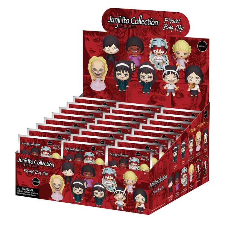 Junji Ito Collection PVC Bag Clips Series 1 Display (24) | 0077764725203