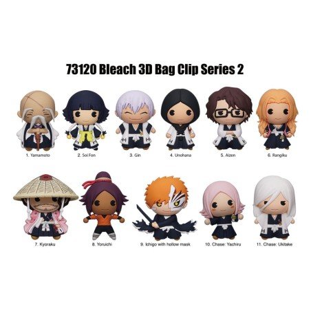 Bleach 3D PVC Bag Clips Series 2 Display (24) | 0077764731105