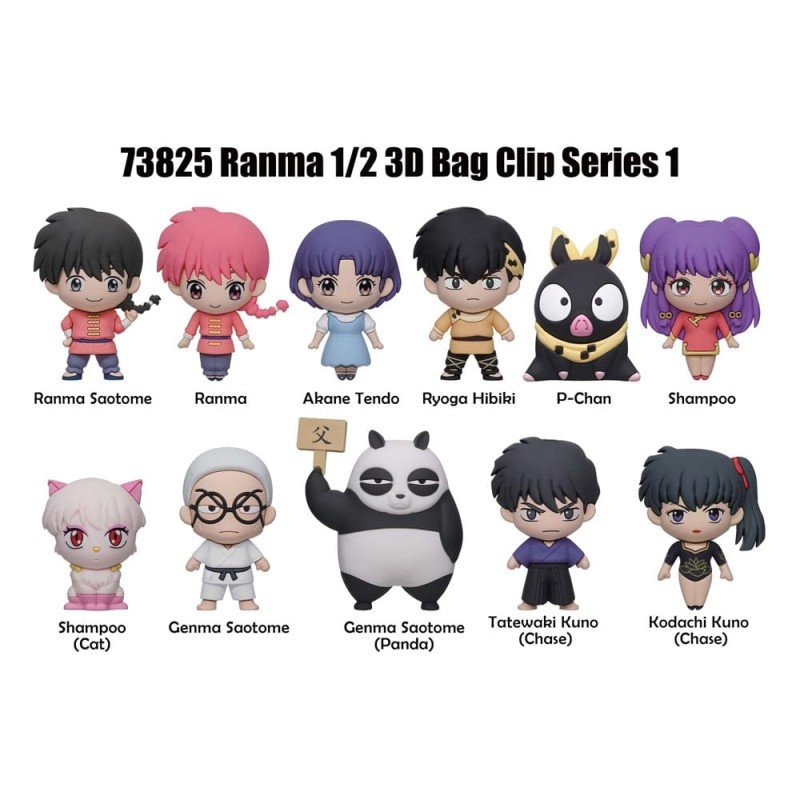 Ranma 1/2 présentoir porte-clés sac à dos 3D Series 1 (24) | 0077764738258
