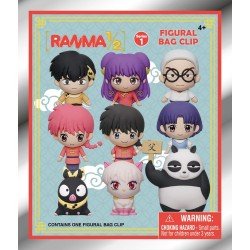 Ranma 1/2 3D PVC Bag Clips Series 1 Display (24) | 0077764738258